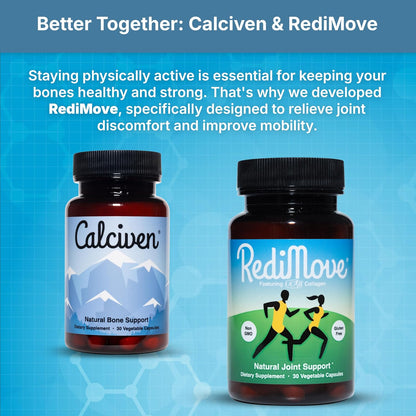 Calciven Natural Bone Support Supplement, Vegetarian, Gluten-Free 30 Count (Pack of 1)